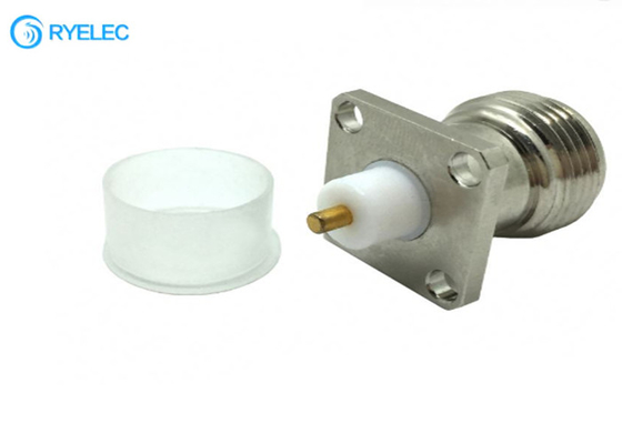 N Type Female RF Antenna Connector 4 Holes Flange PCB Microstrip Available supplier