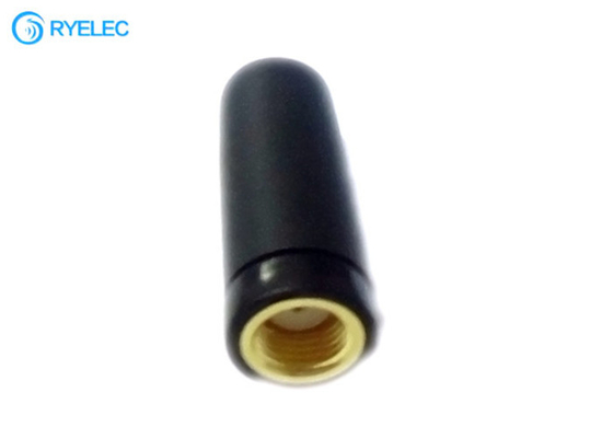 Black Mini 27mm 2.4g Wifi Stubby Terminal Straight Sma Male Rp Antenna supplier