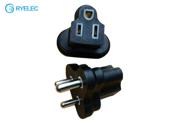 South Africa Male Plug To Usa Nema 5-15r Adapter Three Hole Socket For Industrial Power supplier