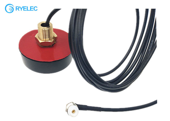 Right Angle FME Female Connector 4g Lte 2dbi Screw Glue Puck 46*16mm Antenna supplier