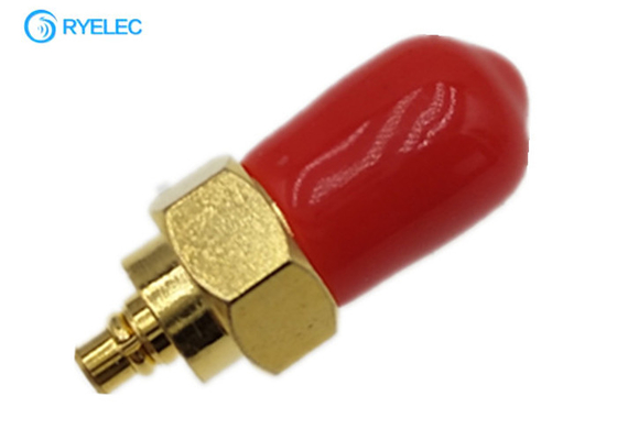 MMCX Female Connector To Screw Sma Female Golden Plated Straight Coaxial Adapter supplier