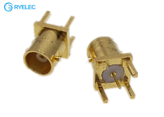 Micro Bnc Female Straight Pcb Mounting Hole Jack 3 Legs Mini Connector Adapter For Solder supplier