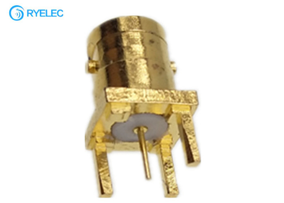 Micro Bnc Female Straight Pcb Mounting Hole Jack 3 Legs Mini Connector Adapter For Solder supplier