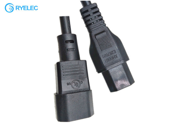 IEC 320 C13 To C14 Power Cord Plug With 18awg PDU Lock Mains Power Cable Leads supplier