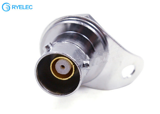 BNC Female RF Antenna Connector With Nut All - Copper Bnc Coupler supplier