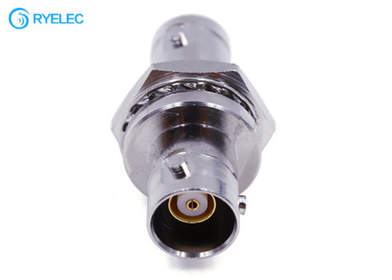 Three Way Coaxial RF Antenna Connector BNC Female Usb Female With Nut Fixed supplier