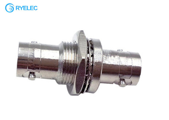 BNC Female To BNC Female Connector Bulkhead Metal Material Female Straight Adapter supplier