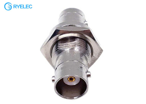 BNC Female To BNC Female Connector Bulkhead Metal Material Female Straight Adapter supplier