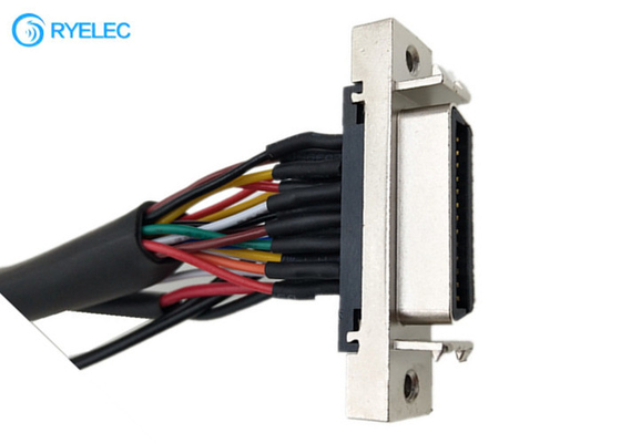 180 Degree HPCN Female 26 Pin SCSI Connector To 8 Pin 12 Pin 87439 With M4 Terminal Cable supplier