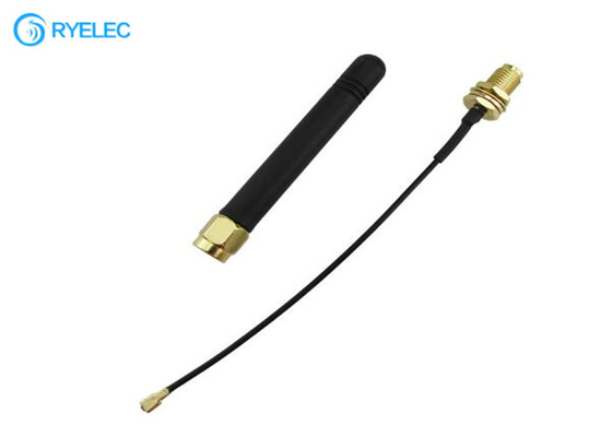 2dbi SMA Male Connector 2.4 Ghz Wifi Antenna With Mini PCI U.FL To SMA Female Pigtail Cable supplier