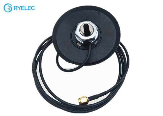 Vehicle Car 4G LTE Thru Hole Screw Mount Omni Directional Puck Antenna With Rubber Pad supplier