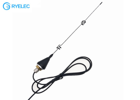 High Gain GSM 2.4G 3G 4G Helical Coil Antenna 7.5dBi Screw Base Mount With 1 Meter Cable supplier