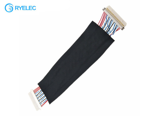 20pin 1.0mm HRS DF19-20S-1C Both End Shield Flat Lvds Cable Assembly For Hydraulic Jack supplier