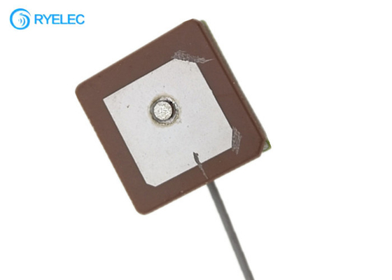 Active Mini SMD RF PCB GPS Glonass Ceramic Patch Antenna Module With Pigtail 1.13mm Cable supplier