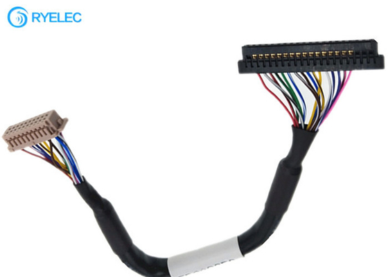 Twisted Pairs 20pin JAE FI-S20S to 20P HRS DF13-20DS-1.25C 1.25MM LVDS LCD Cable For Monitor supplier