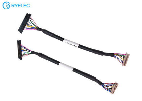 Twisted Pairs 20pin JAE FI-S20S to 20P HRS DF13-20DS-1.25C 1.25MM LVDS LCD Cable For Monitor supplier
