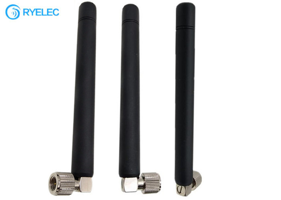 Portable Nickel Fixing SMA Male Right Angle 433MHZ Omni GSM Rubber Rod Antenna supplier