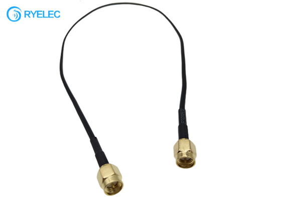 Straight SMA Male To SMA Male RG174A/U Flat Panel Indoor Digital TV Antenna Cable supplier