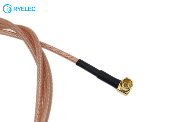 SSMC Right Angle Female Gold Plated Waterproof Connector To BNC Male 50ohm High Quality Cable supplier