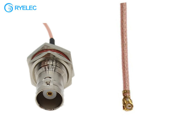 150MM Waterproof IP76 BNC Female Rear Bulkhead To IPEX UFL With RG178 Pigtail Cable supplier