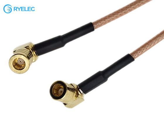 BNC Male To SMB Right Angle Female Micro Coaxial Rf Cable Rg316 For Antenna supplier
