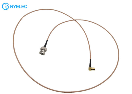 BNC Male To SMB Right Angle Female Micro Coaxial Rf Cable Rg316 For Antenna supplier