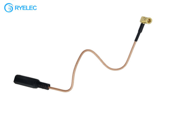 Female Aux 3.5mm AUX Audio Stereo Jack To Right Angle SMB Female Connector Cable supplier