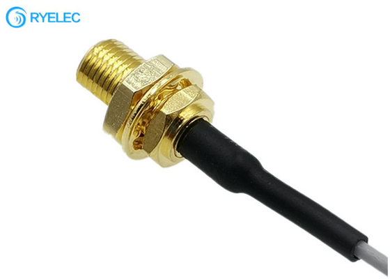 MCX Type Female Straight To UFL IPEX Type Female  For 1.13mm Coaxial Pigtail Cable Assembly supplier