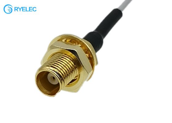 MCX Type Female Straight To UFL IPEX Type Female  For 1.13mm Coaxial Pigtail Cable Assembly supplier