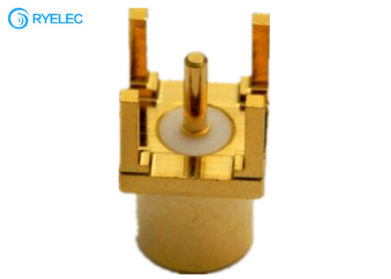 Brass body Application  MCX Female PCB Board Straight RF Connector Adapter supplier