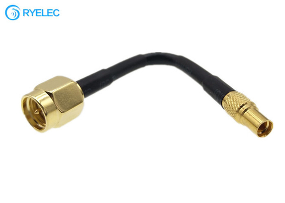Low Loss Straight MMCX Female to SMA Male Connector RG174 Coax Pigtail Extension RF Cable supplier