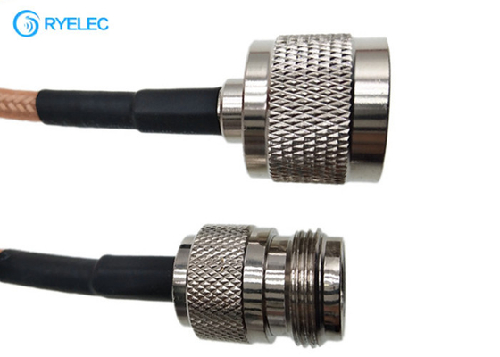 RG142 Double Shielded FEP Jacket RF Coaxial Cable With N Male To N Female Connector supplier