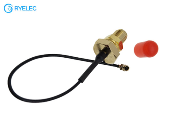 Waterproof RP SMA Female Bulkhead Jack to U.FL IPEX Converter Cable For Bluetooth LPWAN supplier