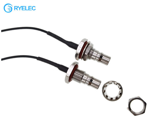 RF Pigtail Cable QMA Jack Waterproof Female Bulkhead To U.FL IPEX For 1.13 Cable supplier