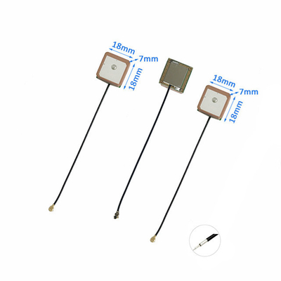 1561MHZ 18x18MM Active Patch Antenna Multilayer With UFL PEX supplier
