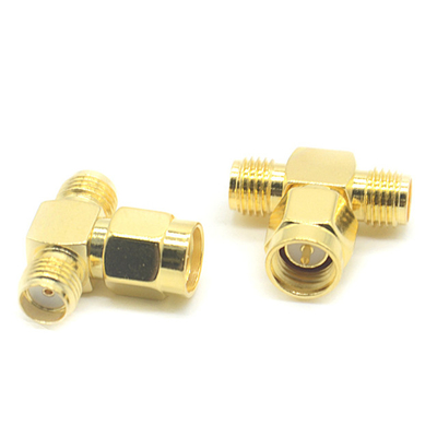 Antenna T Shape SMA Male To Female Adapter Splitter Connector supplier