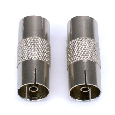 7.5mm  CCTV TV 75-5 Cable F Type Female To Female Coax  Connector supplier
