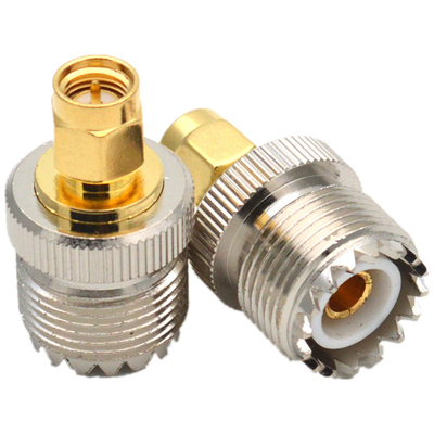 Male To UHF  SMA Coaxial Connector Adapter Copper Structure supplier