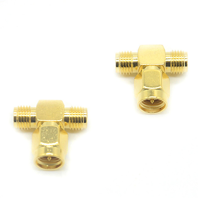 microwave systems T Shape SMA male to female splitter supplier