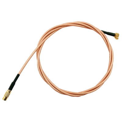 Right Angle Elbow RG316 RF Connection Cable Brass Gold Plating supplier