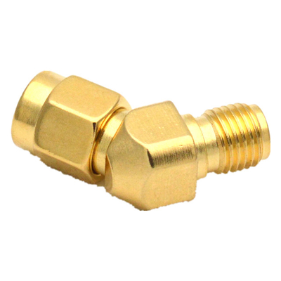 Router Male Female 135 Degree SMA  Elbow Connector supplier
