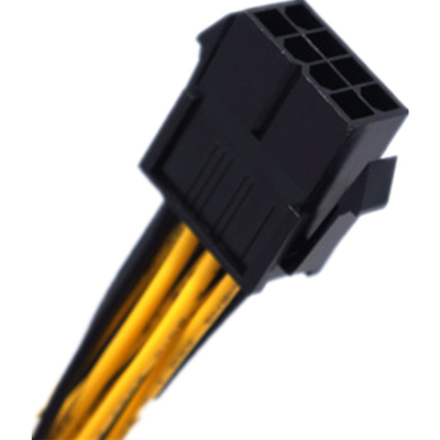 20cm 8p To Dual 8p Pcie Extender Cable  yellow black color supplier