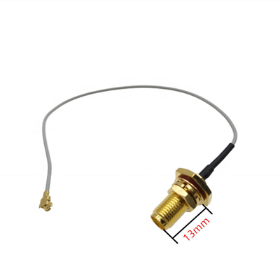 U.Fl To Waterproof IP67 SMA Female Connectors With 13mm Thread Coaxial RF Cable supplier