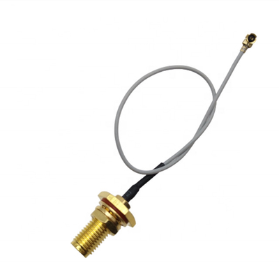 U.Fl To Waterproof IP67 SMA Female Connectors With 13mm Thread Coaxial RF Cable supplier