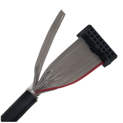 IDC Black Shielded Flexible Flat Ribbon Cable Assembly supplier