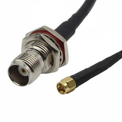 SMA Male Plug To Bulkhead TNC Female Nut Waterproof Low Loss LMR400 RF Extension Cable supplier