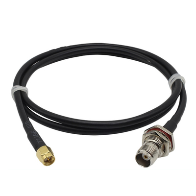 SMA Male Plug To Bulkhead TNC Female Nut Waterproof Low Loss LMR400 RF Extension Cable supplier