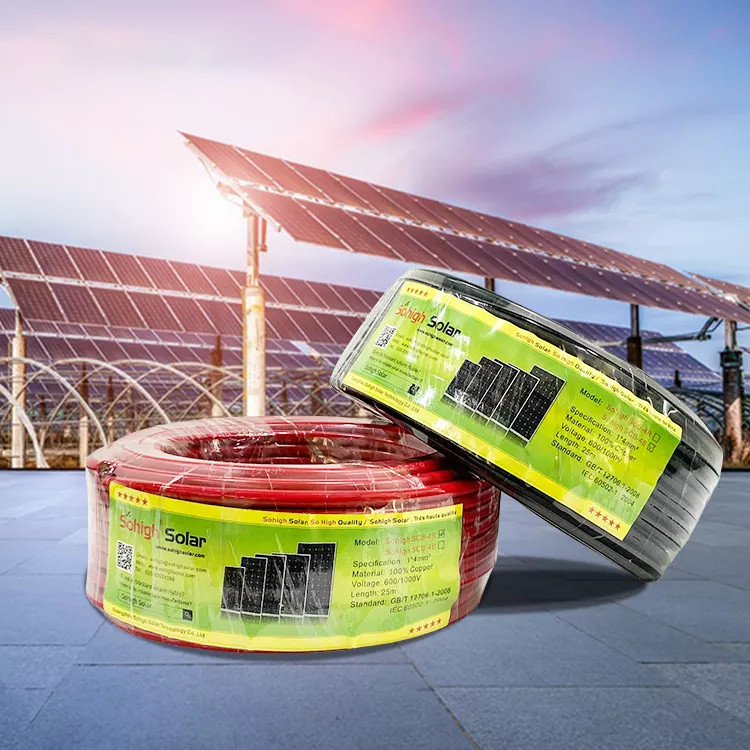 Low Voltage Tuv Solar Pv Cable Ul Approved 6mm2 4mm Connector
