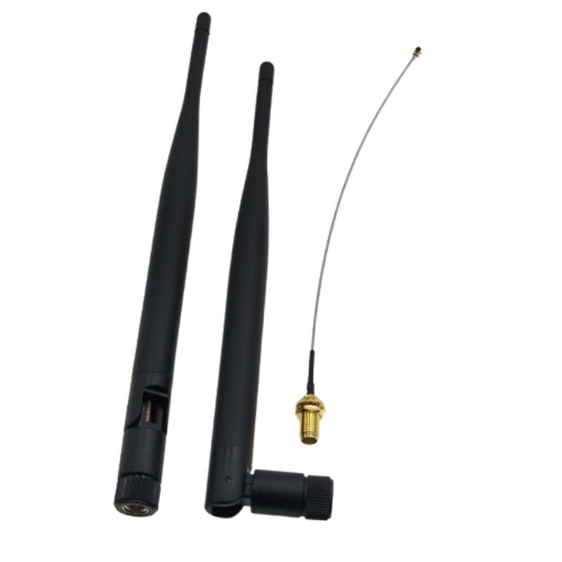 Long Range 2400mhz Wifi Antenna 5dBi Wireless Rubber Whip With UFL SMA