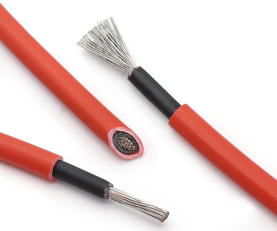 XLPO Tinned Copper DC Solar PV Cable 4MM 6MM 8MM 10MM Solar Panel Wire